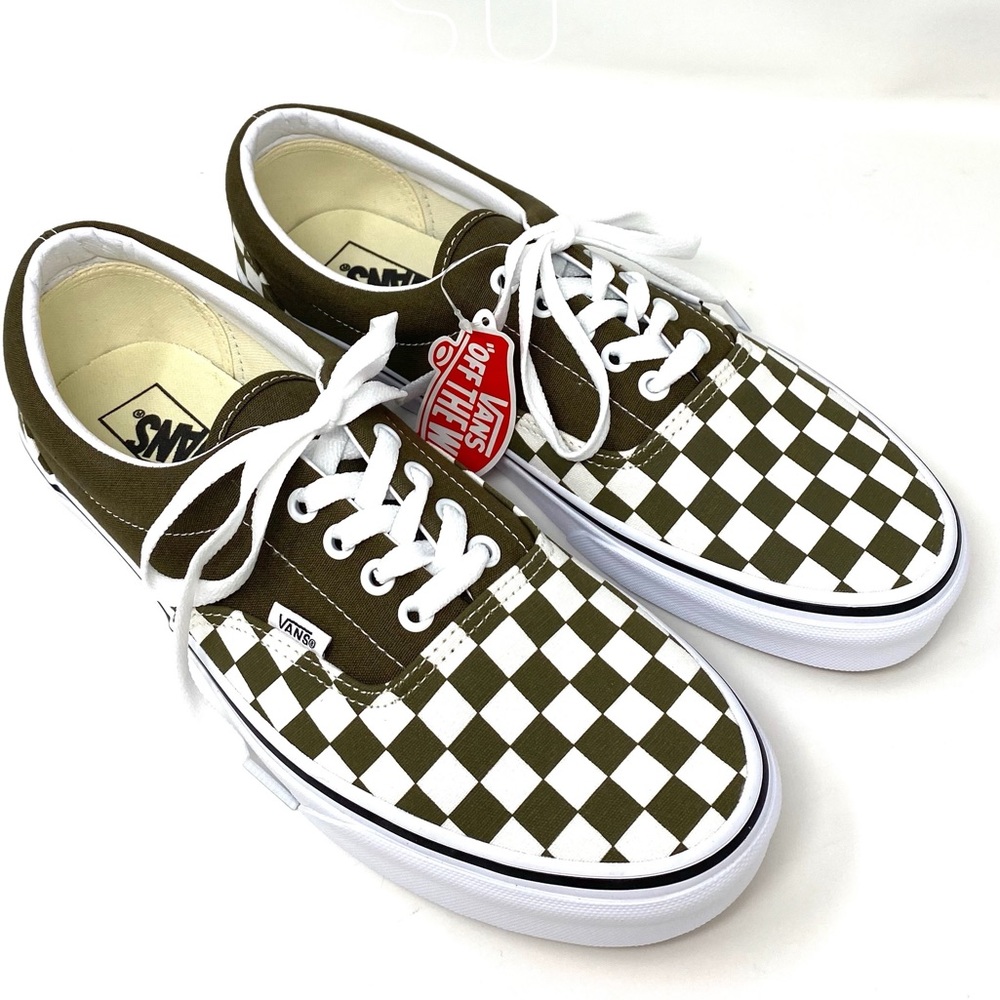 VANS 🔥SALE!🔥 Checkerboard Beech Dark Green White Low Sneaker Men’s VN0A4BV4VXI - Picture 2 of 11